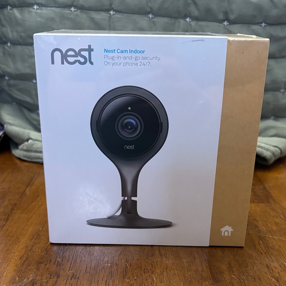 Nest Cam Indoor Wired Security Camera - Black